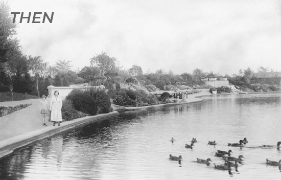 Alvaston Park Lake, Then & Now